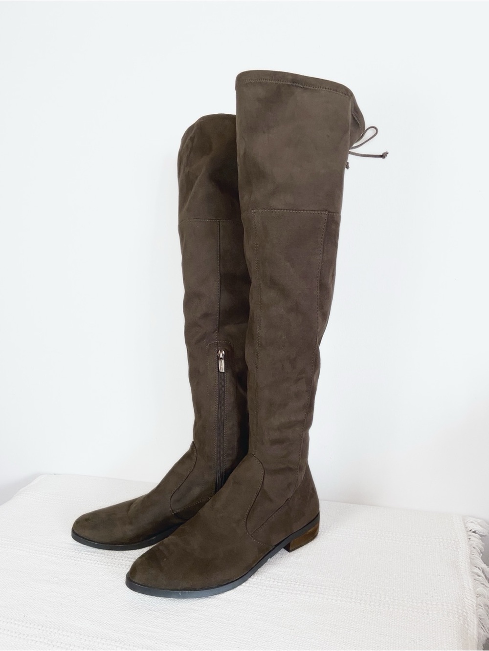 Vince Camuto Tall Over-the-Knee Suede Riding Boots in Brown Womens size 10